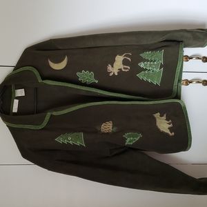 XL Christopher & Banks appliqué jacket